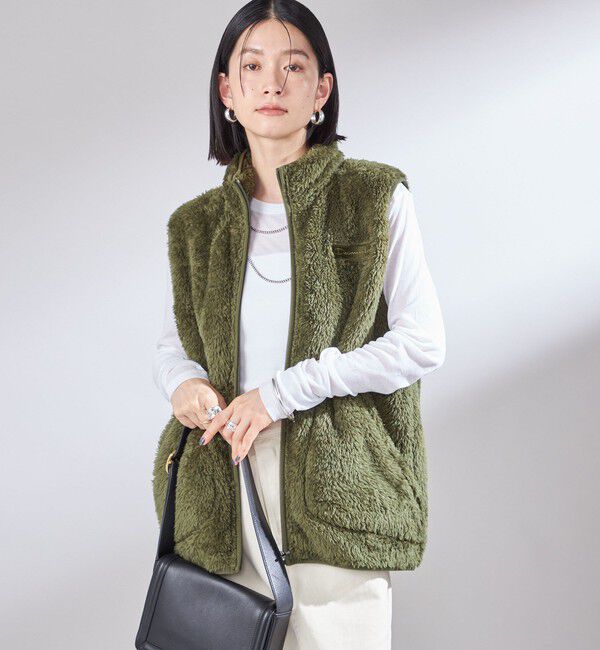 SHIPS for women「【一部WEB限定 / SHIPS別注】Champion:〈洗濯機可能〉フリース ベスト」|ベスト・ジレ|