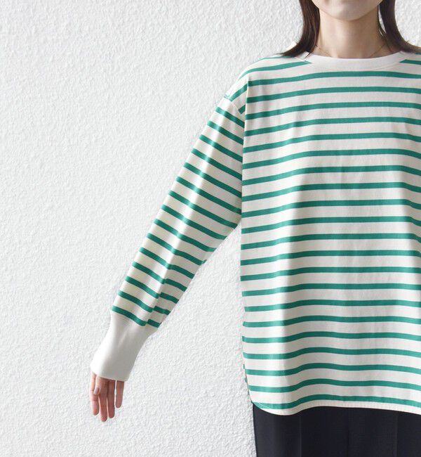 SHIPS for women「【SHIPS別注】TENNESSEE:〈洗濯機可能〉ワイド ボーダー TEE」|Tシャツ・カットソー|