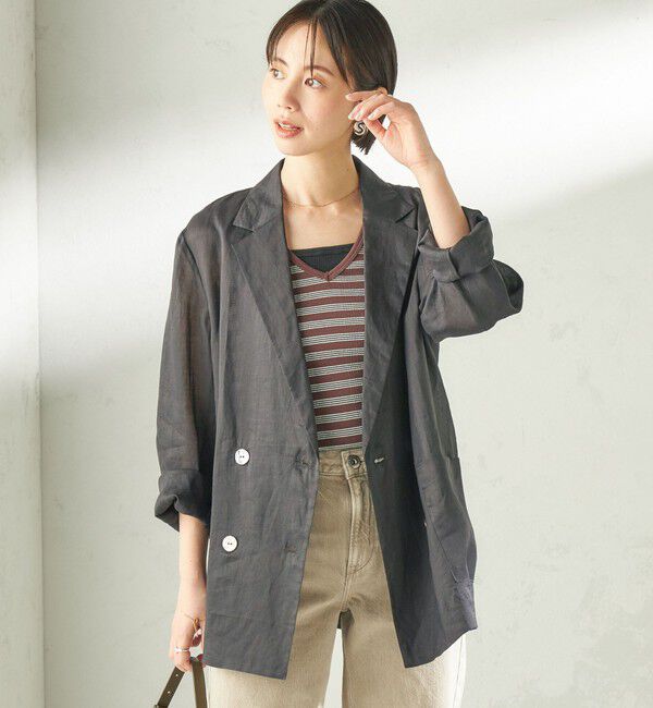 SHIPS for women「〈手洗い可能〉ラミー 4 ジャケット 26SS」|テーラードジャケット|
