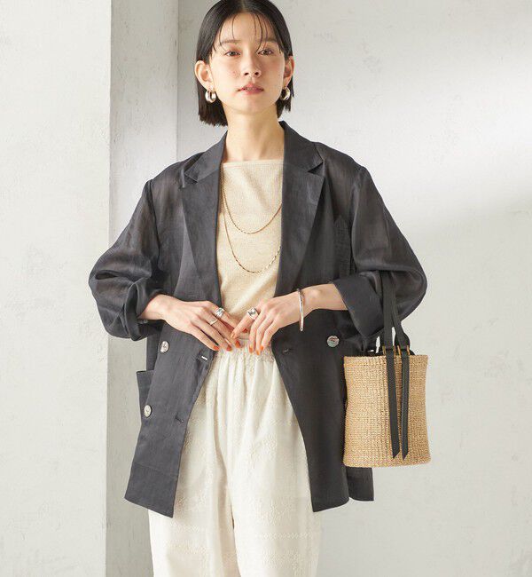 SHIPS for women「〈手洗い可能〉ラミー 4 ジャケット 26SS」|テーラードジャケット|