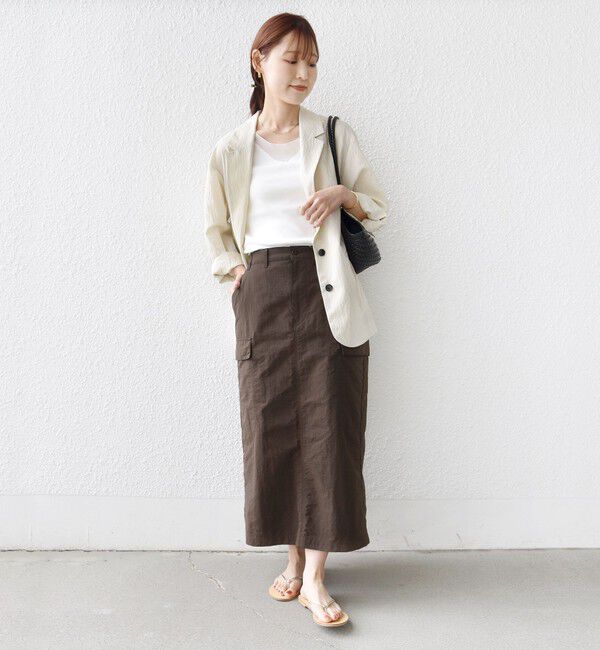 SHIPS for women「【SHIPS別注】GUNG HO:〈洗濯機可能〉SLD カーゴ スカート」|スカート|