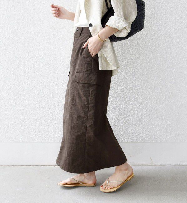 SHIPS for women「【SHIPS別注】GUNG HO:〈洗濯機可能〉SLD カーゴ スカート」|スカート|
