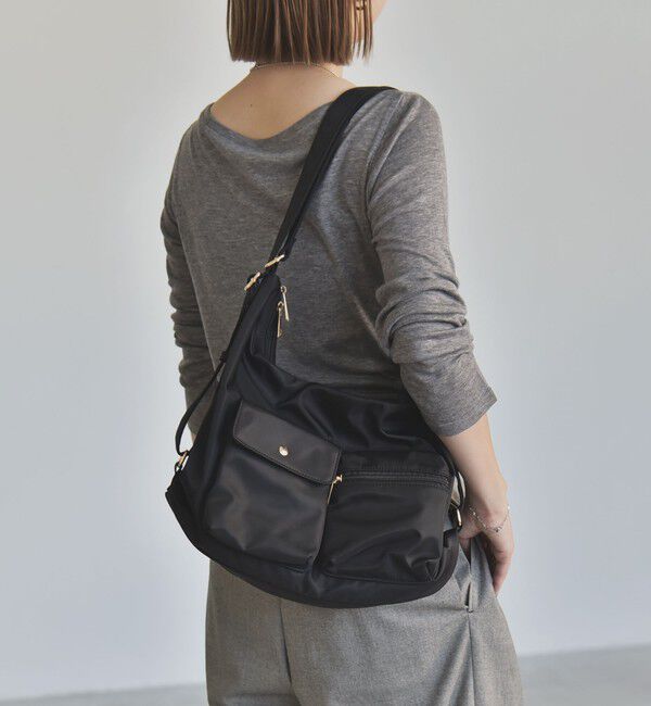 quaranciel「《予約》quaranciel:〈撥水加工〉3WAY ナイロン リュック / ショルダーバッグ（A4対応）」|ショルダー・メッセンジャー|