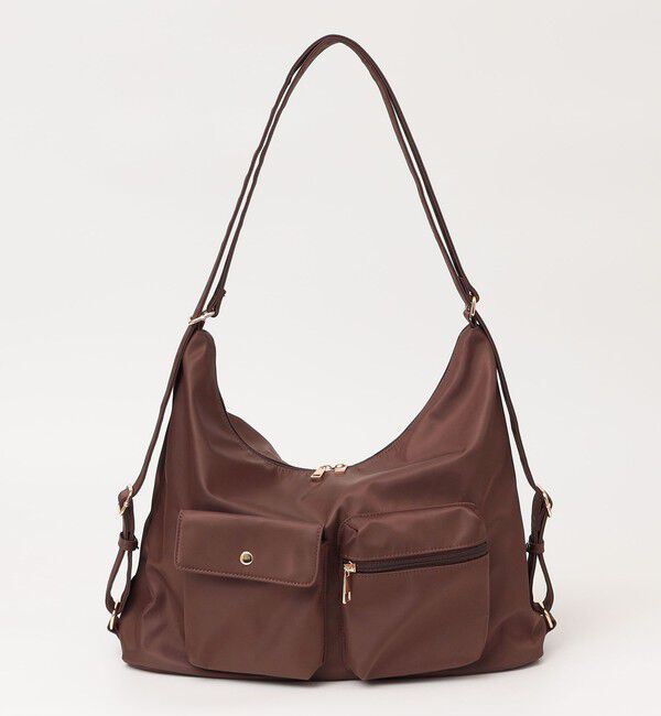 quaranciel「《予約》quaranciel:〈撥水加工〉3WAY ナイロン リュック / ショルダーバッグ（A4対応）」|ショルダー・メッセンジャー|
