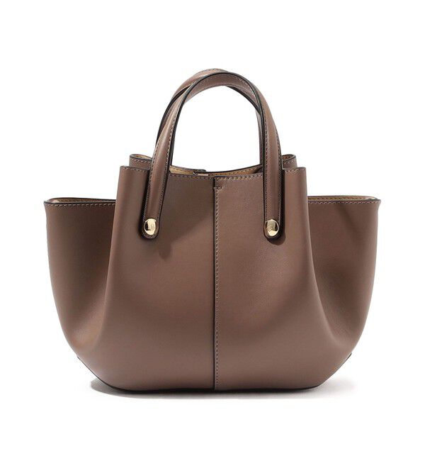 TOMORROWLAND GOODS「ATELIER TOMORROW SHELL MINI バッグ」|ハンドバッグ|47 モカ