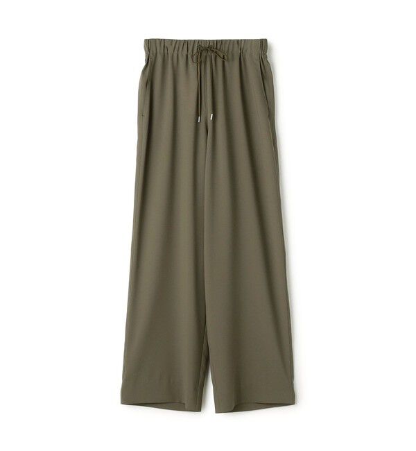 Ballsey「サブレジョーゼット ギャザーワイドパンツ」|その他|57 カーキ