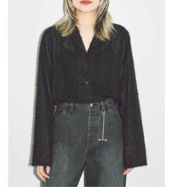  「《予約》FRINGE シャツ」|シャツ・ブラウス|ブラック