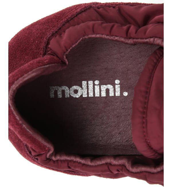  「《予約》MOLLINI BRINKLE-DJMO BURGANDY SUEDE FABLIC：スニーカー」|スニーカー|