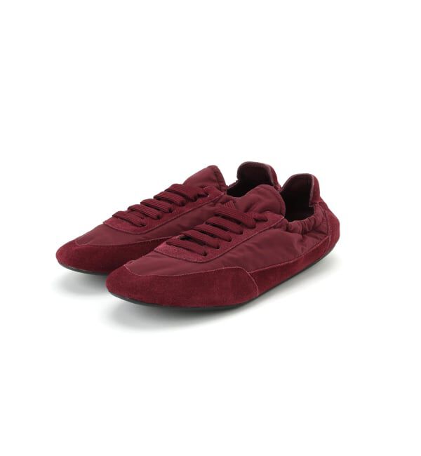  「《予約》MOLLINI BRINKLE-DJMO BURGANDY SUEDE FABLIC：スニーカー」|スニーカー|