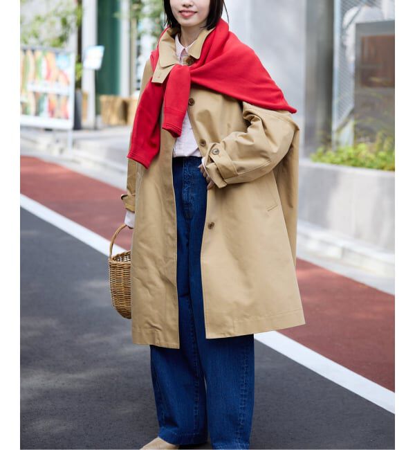 SLOBE IENA「《WEB限定/追加予約》ドルマンスリーブコート」|ステンカラーコート|