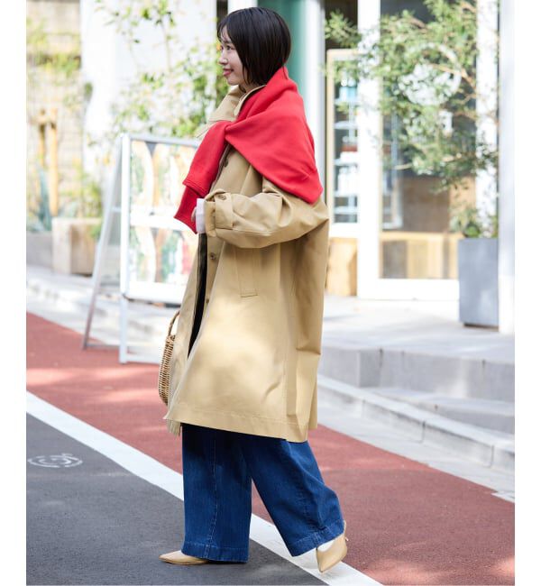 SLOBE IENA「《WEB限定/追加予約》ドルマンスリーブコート」|ステンカラーコート|