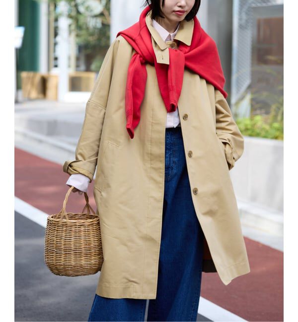 SLOBE IENA「《WEB限定/追加予約》ドルマンスリーブコート」|ステンカラーコート|