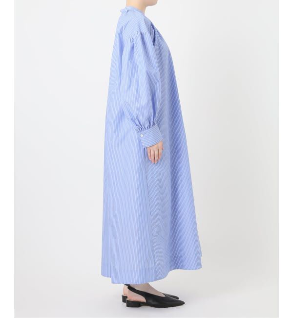 SLOBE IENA「《予約》ギャザーシャツワンピース」|ワンピース|