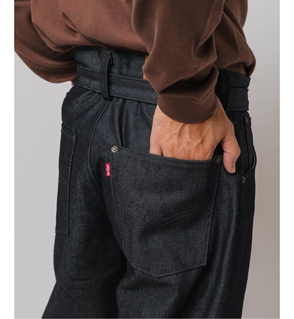 EDIFICE「LEVI&rsquo;S(R)/リーバイス(R) 別注 TWISTED BELTED デニムパンツ (L30)」|デニム|