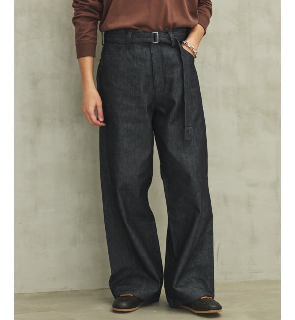 EDIFICE「LEVI&rsquo;S(R)/リーバイス(R) 別注 TWISTED BELTED デニムパンツ (L30)」|デニム|
