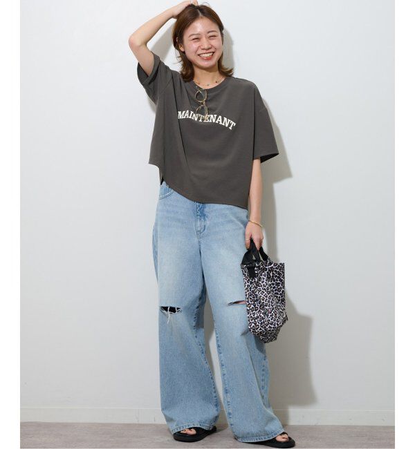JOURNAL STANDARD relume「《追加3》2WAYジョーゼットロゴTEE」|Tシャツ・カットソー|