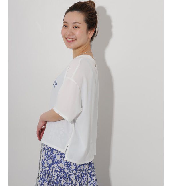 JOURNAL STANDARD relume「《追加3》2WAYジョーゼットロゴTEE」|Tシャツ・カットソー|