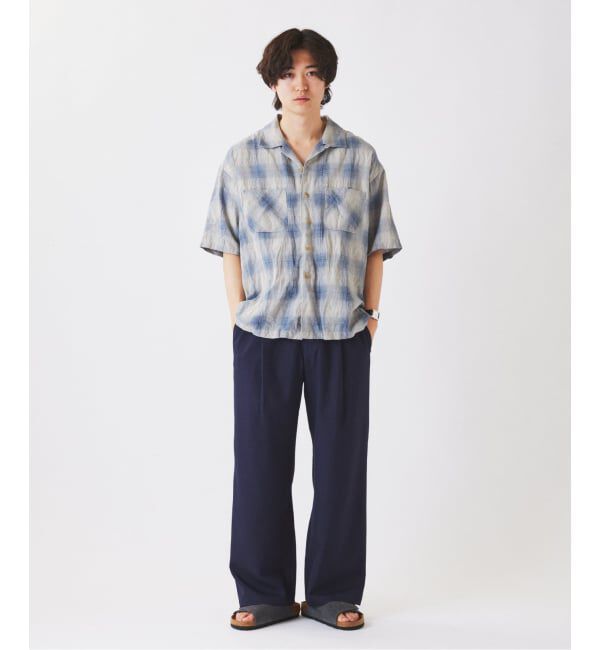 JOURNAL STANDARD relume「リネンミックス クリンクル シャドーオンブレチェック 半袖シャツ」|シャツ・ブラウス|