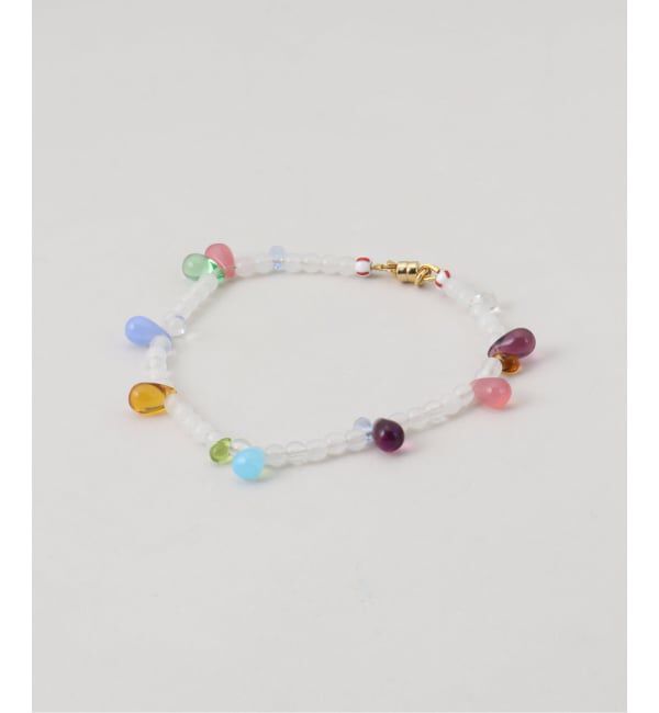JOURNAL STANDARD「【AGLAGLA /アグラグラ】 Mini Multi Drop Sky Anklet」|アンクレット|ホワイト