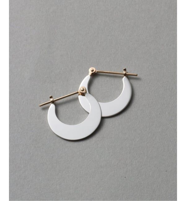 Spick and Span「《WEB限定》【SAMH by LILAS】プレートフープピアス SV（両耳）」|ピアス|シルバー