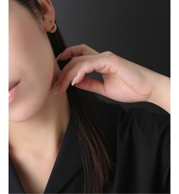 Spick and Span「《WEB限定》【SAMH by LILAS】プレートフープピアス SV（両耳）」|ピアス|