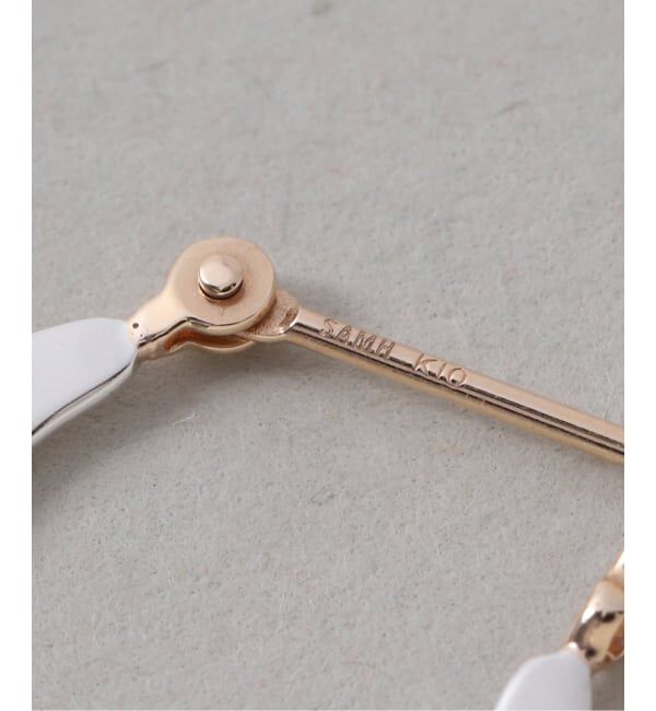 Spick and Span「《WEB限定》【SAMH by LILAS】プレートフープピアス SV（両耳）」|ピアス|