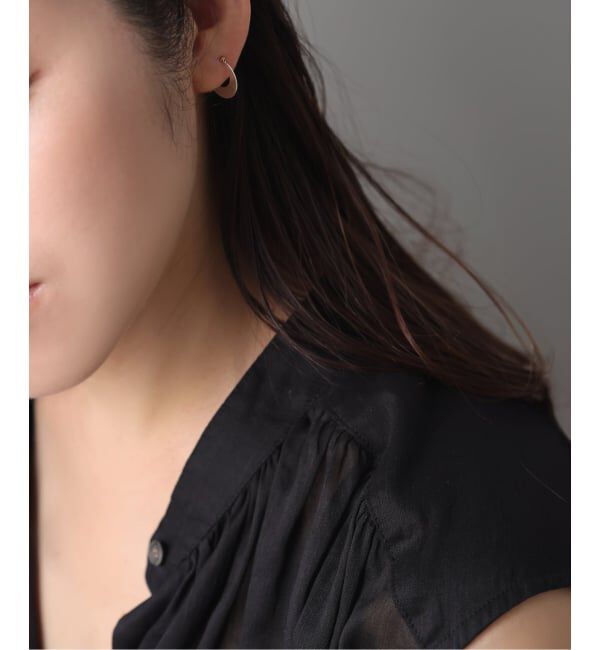 Spick and Span「《WEB限定》【SAMH by LILAS】プレートフープピアス SV（両耳）」|ピアス|