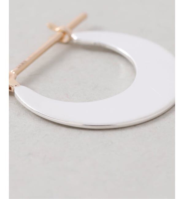 Spick and Span「《WEB限定》【SAMH by LILAS】プレートフープピアス SV（両耳）」|ピアス|