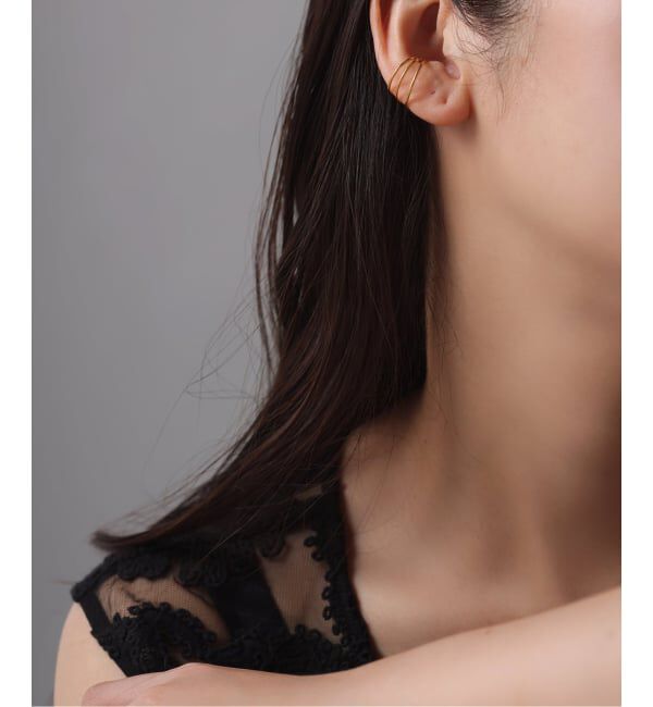 Spick and Span「《WEB限定》【SAMH by LILAS】トリプルラインイヤーカフ SVK18GP（片耳）」|イヤーカフ|
