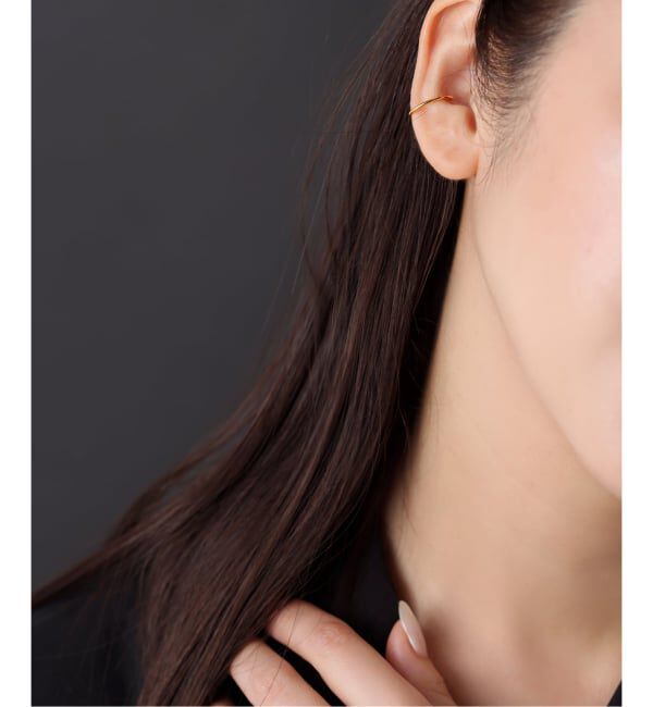 Spick and Span「《WEB限定》【SAMH by LILAS】オーバルイヤーカフ SVK18GP（片耳）」|イヤーカフ|