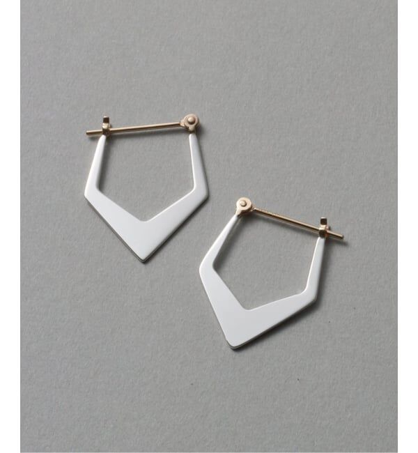 Spick and Span「《WEB限定》【SAMH by LILAS】トライアングルフープピアス SV（両耳）」|ピアス|シルバー