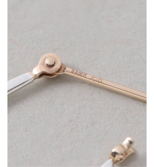 Spick and Span「《WEB限定》【SAMH by LILAS】トライアングルフープピアス SV（両耳）」|ピアス|