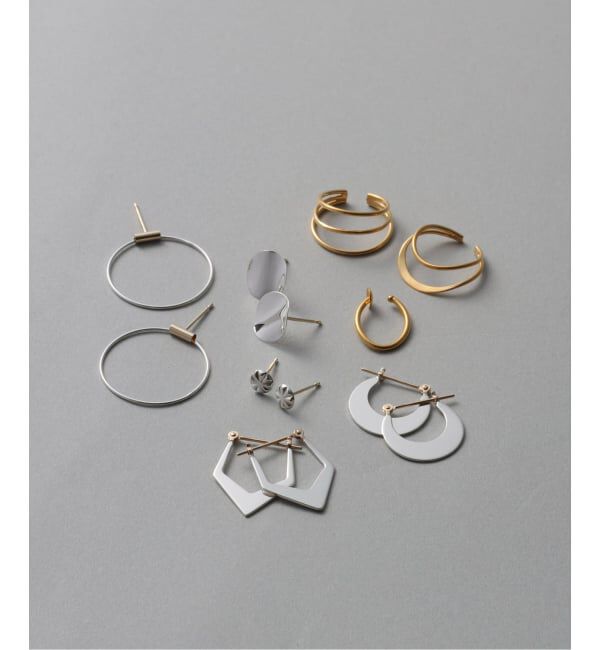 Spick and Span「《WEB限定》【SAMH by LILAS】トライアングルフープピアス SV（両耳）」|ピアス|