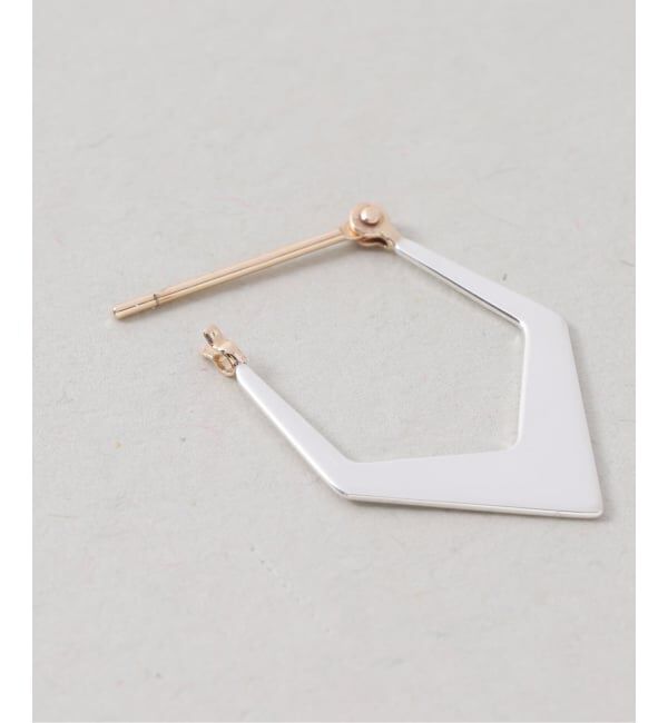 Spick and Span「《WEB限定》【SAMH by LILAS】トライアングルフープピアス SV（両耳）」|ピアス|