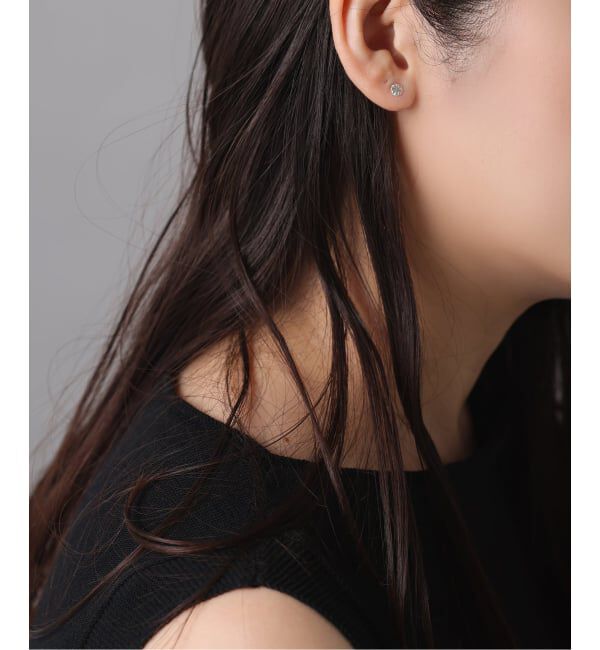 Spick and Span「《WEB限定》【SAMH by LILAS】コンチョプレートピアス SV（両耳）」|ピアス|
