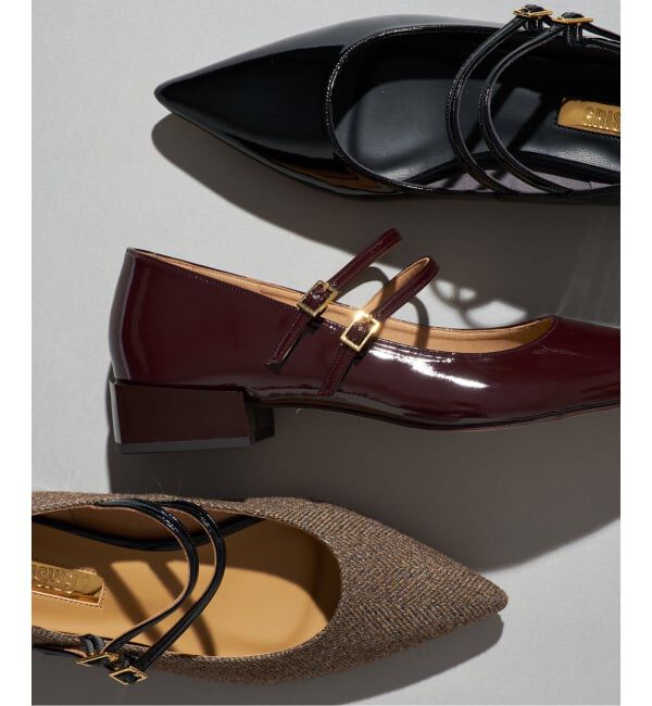GRISE「《予約/WEB+一部店舗限定》GRISE3cmポインテッドダブルストラップメリージェーン」|パンプス|