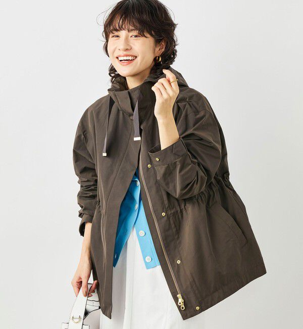 NOLLEY'S「【WEB＆一部店舗限定色アイテム】ウォッシャブル2WAY撥水フーテッドブルゾン」|ブルゾン・スタジャン|