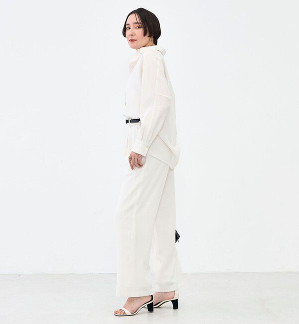 NOLLEY'S sophi「NEW morisachi《セットアップ対応》ウォッシャブルストレッチツイルイージーワイドパンツ」|その他|
