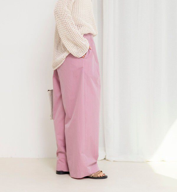 NOLLEY'S「【一部WEB限定サイズ】《撥水》ウォッシャブル撥水ワイドラップパンツ」|その他|