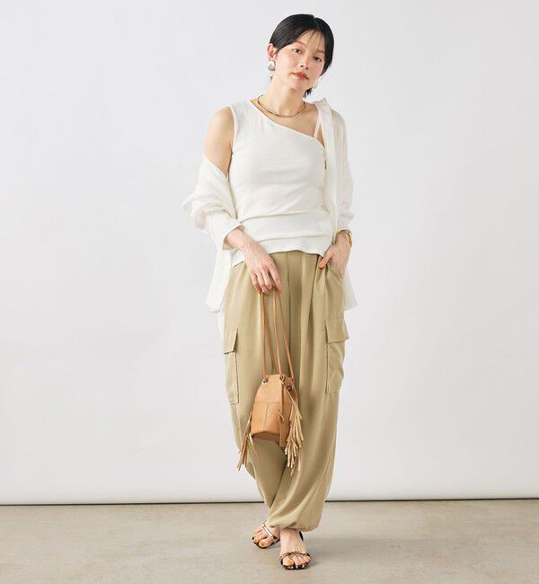 NOLLEY'S sophi「ウォッシャブルカップ付ワンショルタンクトップ」|タンクトップ|
