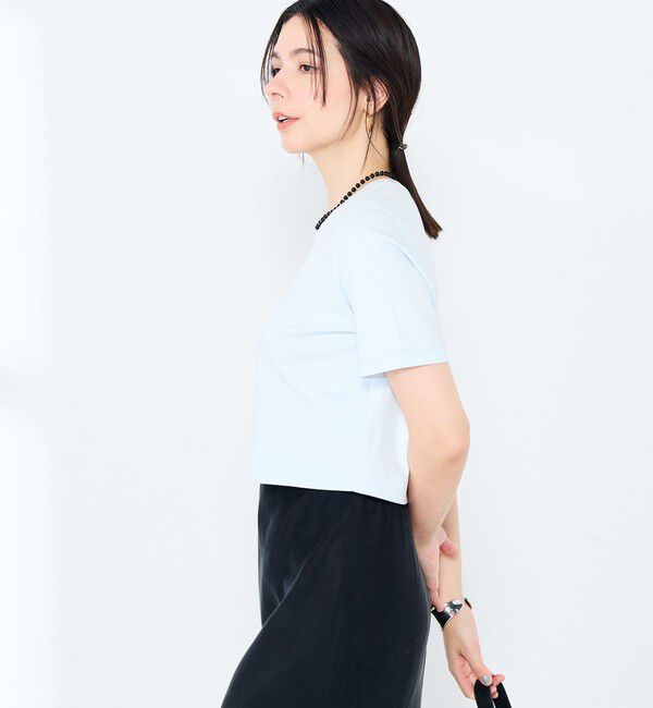 NOLLEY'S sophi「《撥水/汗染み軽減》ショート丈Tシャツ」|Tシャツ・カットソー|
