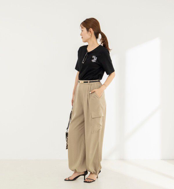 NOLLEY'S「《セットアップ対応》ウォッシャブルサンドウォッシュカーゴパンツ」|カーゴ|
