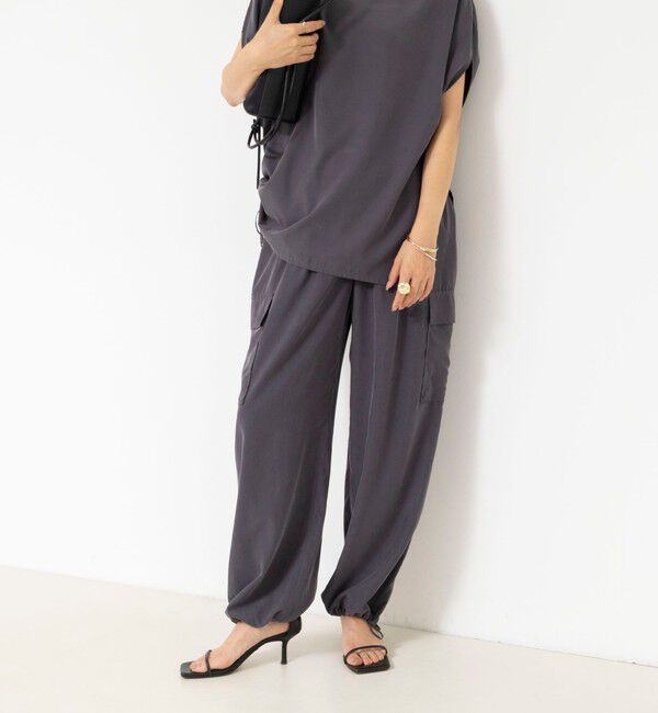 NOLLEY'S「《セットアップ対応》ウォッシャブルサンドウォッシュカーゴパンツ」|カーゴ|