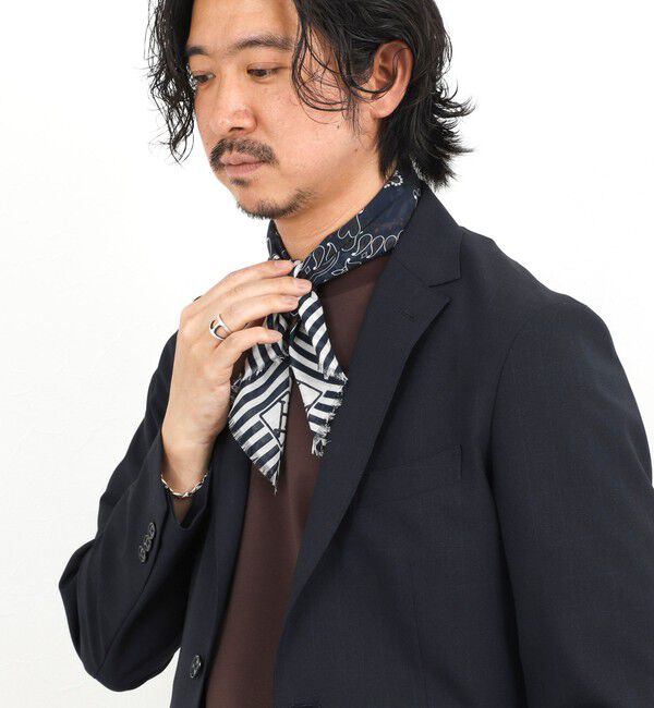 NOLLEY'S goodman「《HERNO》PAISLEY PRINT SCARF ペイズリープリント コットンスカーフ 26SS」|バンダナ・スカーフ|