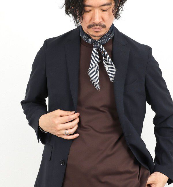 NOLLEY'S goodman「《HERNO》PAISLEY PRINT SCARF ペイズリープリント コットンスカーフ 26SS」|バンダナ・スカーフ|