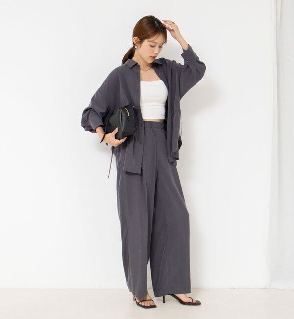 NOLLEY'S「【WEB＆一部店舗限定】ウォッシャブルサンドウォッシュイージーワイドパンツ」|その他|