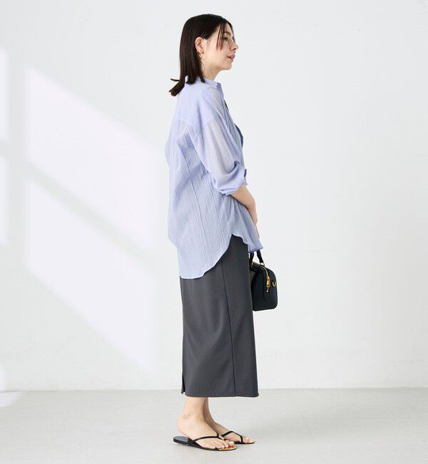NOLLEY'S「ウォッシャブルキャッチワッシャーシアーシャツ」|シャツ・ブラウス|