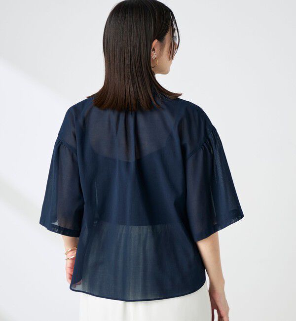 NOLLEY'S「【BECシリーズ】ウォッシャブル袖2ＷAYシアーボイルブラウス」|シャツ・ブラウス|