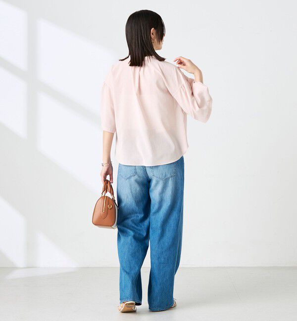 NOLLEY'S「【BECシリーズ】ウォッシャブル袖2ＷAYシアーボイルブラウス」|シャツ・ブラウス|