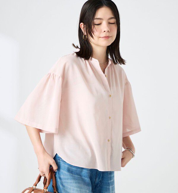 NOLLEY'S「【BECシリーズ】ウォッシャブル袖2ＷAYシアーボイルブラウス」|シャツ・ブラウス|